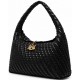 ΓΥΝΑΙΚΕΙΑ ΤΣΑΝΤΑ ΩΜΟΥ ΜΑΥΡΗ JUST CAVALLI 81RA4BO1 ZSE81 899 JC O_WOVING-STYLE 1 SUEDE+SOFT