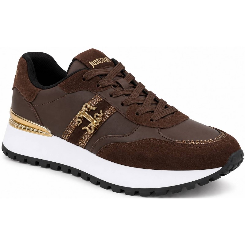 ΓΥΝΑΙΚΕΙΟ SNEAKER ΚΑΦΕ JUST CAVALLI 81RAESJ2 ZPC51 768 FONDO JYCCY DIS.02 LEATHER+SUEDE+GLITTER ΓΥΝΑΙΚΕΙΟ SNEAKER ΚΑΦΕ JUST CAVALLI 81RAESJ2 ZPC51 768 FONDO JYCCY DIS.02 LEATHER+SUEDE+GLITTER