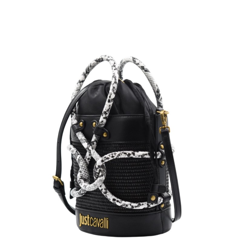 ΓΥΝΑΙΚΕΙΑ ΤΣΑΝΤΑ  ΧΕΙΡΟΣ/ΧΙΑΣΤΙ ΜΑΥΡΗ/ΛΕΥΚΟ JUST CAVALLI 80RA4BR1 ZSE01 899