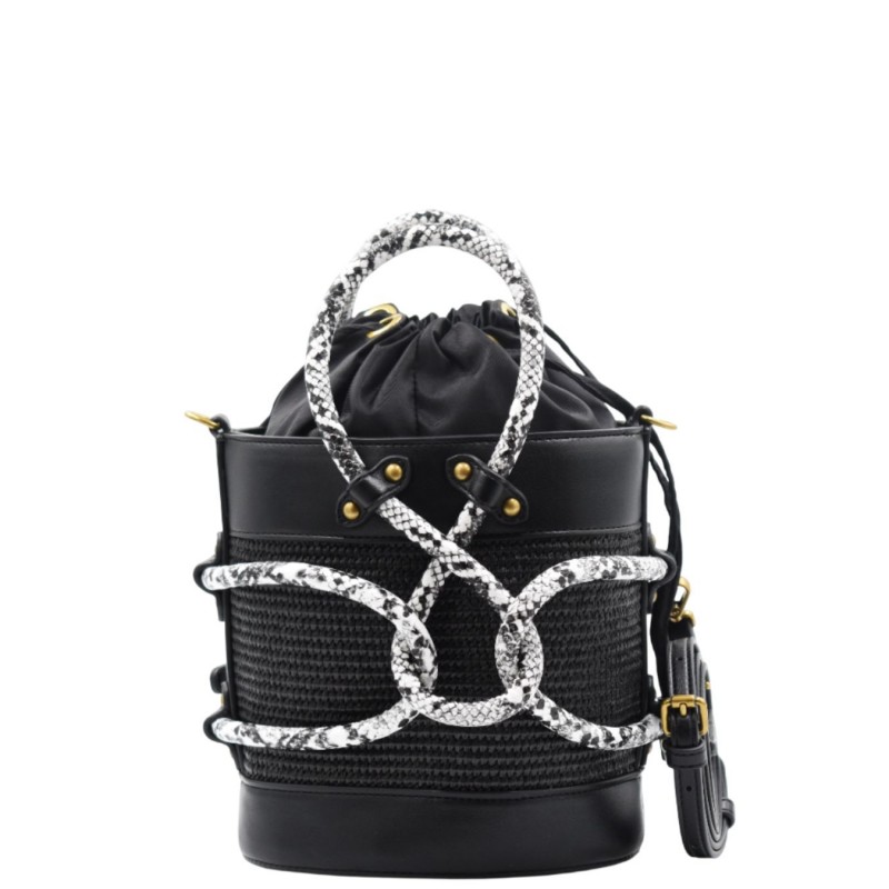 ΓΥΝΑΙΚΕΙΑ ΤΣΑΝΤΑ  ΧΕΙΡΟΣ/ΧΙΑΣΤΙ ΜΑΥΡΗ/ΛΕΥΚΟ JUST CAVALLI 80RA4BR1 ZSE01 899