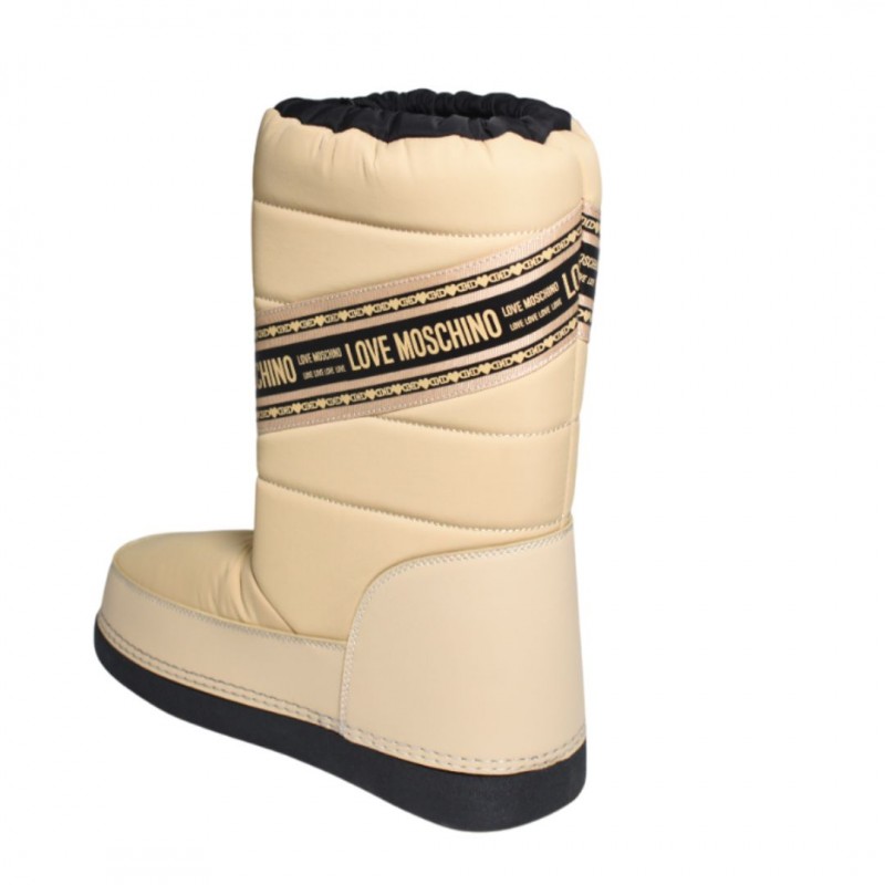 ΓΥΝΑΙΚΕΙΑ ΜΠΟΤΑ ΜΠΕΖ LOVE MOSCHINO JA24162G1NISB104 ST.TTOD.SKIBOOT20 NYLON BEIGE