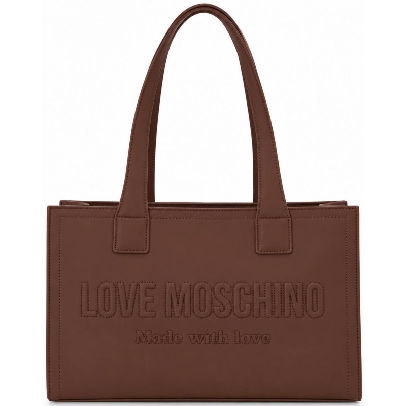 ΓΥΝΑΙΚΕΙΑ ΤΣΑΝΤΑ ΩΜΟΥ ΚΑΦΕ LOVE MOSCHINO JC4045PP1PLE0200 ΓΥΝΑΙΚΕΙΑ ΤΣΑΝΤΑ ΩΜΟΥ ΚΑΦΕ LOVE MOSCHINO JC4045PP1PLE0200
