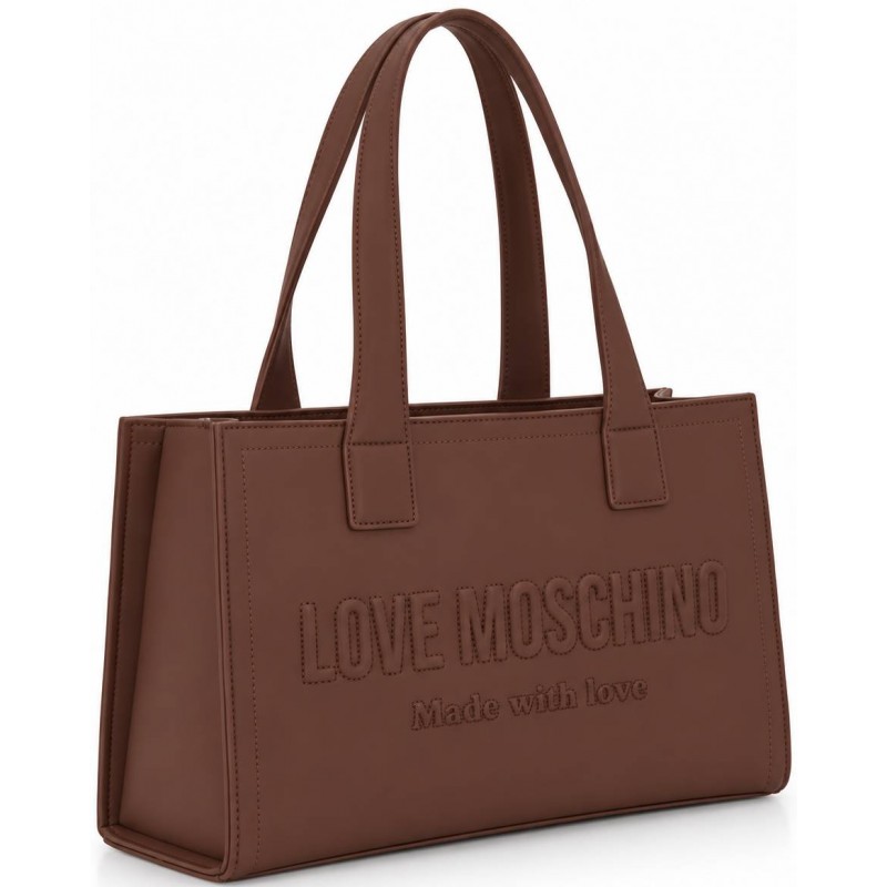 ΓΥΝΑΙΚΕΙΑ ΤΣΑΝΤΑ ΩΜΟΥ ΚΑΦΕ LOVE MOSCHINO JC4045PP1PLE0200 ΓΥΝΑΙΚΕΙΑ ΤΣΑΝΤΑ ΩΜΟΥ ΚΑΦΕ LOVE MOSCHINO JC4045PP1PLE0200