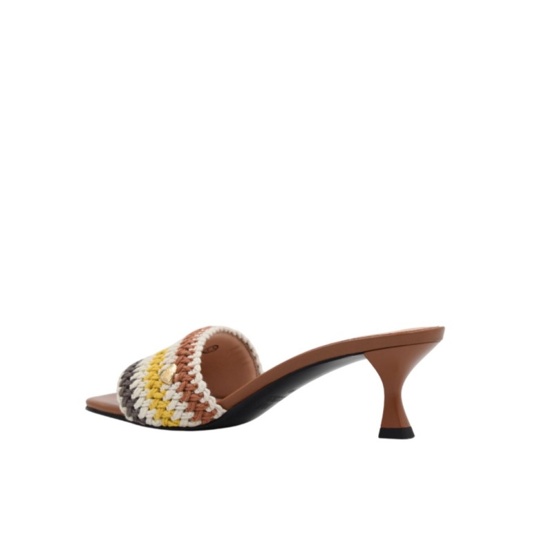 ΓΥΝΑΙΚΕΙΟ MULE ΤΑΜΠΑ/ΠΟΛΥΧΡΩΜΟ LOVE MOSCHINO JA28225G0OJQA20A