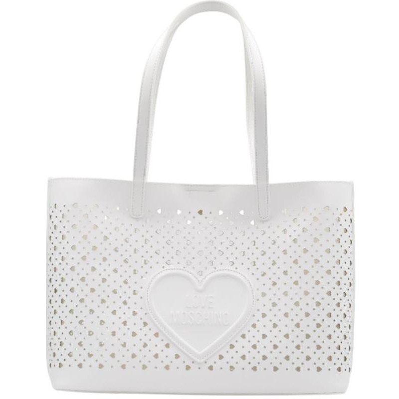 ΓΥΝΑΙΚΕΙΑ ΤΣΑΝΤΑ ΩΜΟΥ ΛΕΥΚΗ LOVE MOSCHINO JC4289PP0OKK0100