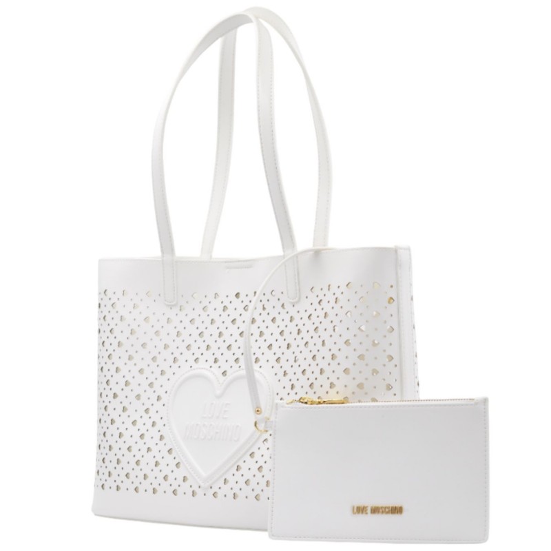 ΓΥΝΑΙΚΕΙΑ ΤΣΑΝΤΑ ΩΜΟΥ ΛΕΥΚΗ LOVE MOSCHINO JC4289PP0OKK0100