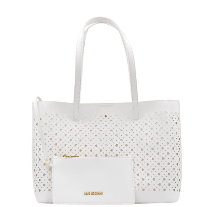 ΓΥΝΑΙΚΕΙΑ ΤΣΑΝΤΑ ΩΜΟΥ ΛΕΥΚΗ LOVE MOSCHINO JC4289PP0OKK0100