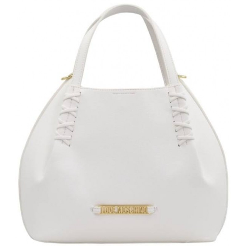 ΓΥΝΑΙΚΕΙΑ ΤΣΑΝΤΑ ΧΕΙΡΟΣ/ΧΙΑΣΤΙ ΛΕΥΚΗ LOVE MOSCHINO JC4296PP0OKL0100