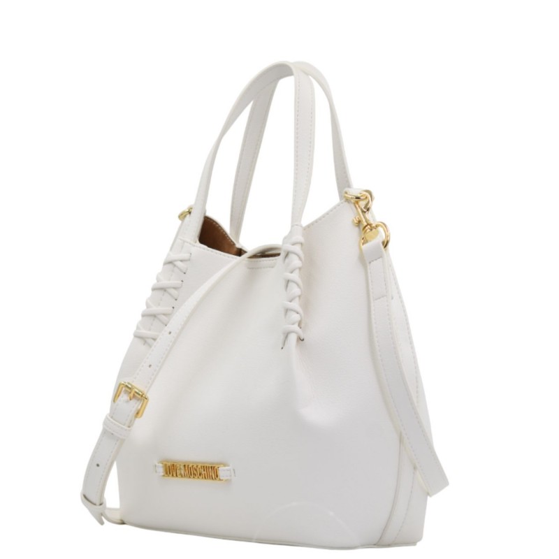 ΓΥΝΑΙΚΕΙΑ ΤΣΑΝΤΑ ΧΕΙΡΟΣ/ΧΙΑΣΤΙ ΛΕΥΚΗ LOVE MOSCHINO JC4296PP0OKL0100