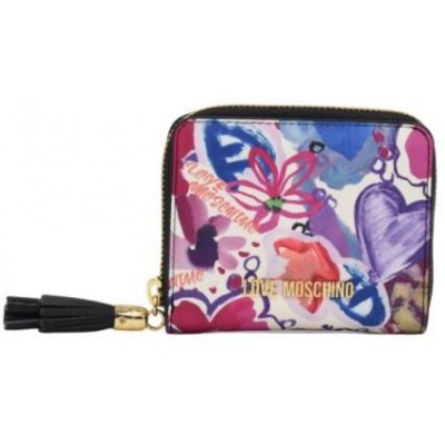 ΓΥΝΑΙΚΕΙΟ ΠΟΡΤΟΦΟΛΙ ΦΟΥΞΙΑ/ΠΟΛΥΧΡΩΜΟ PRINT LOVE MOSCHINO JC5689PP0OKT100A