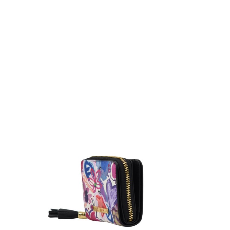 ΓΥΝΑΙΚΕΙΟ ΠΟΡΤΟΦΟΛΙ ΦΟΥΞΙΑ/ΠΟΛΥΧΡΩΜΟ PRINT LOVE MOSCHINO JC5689PP0OKT100A