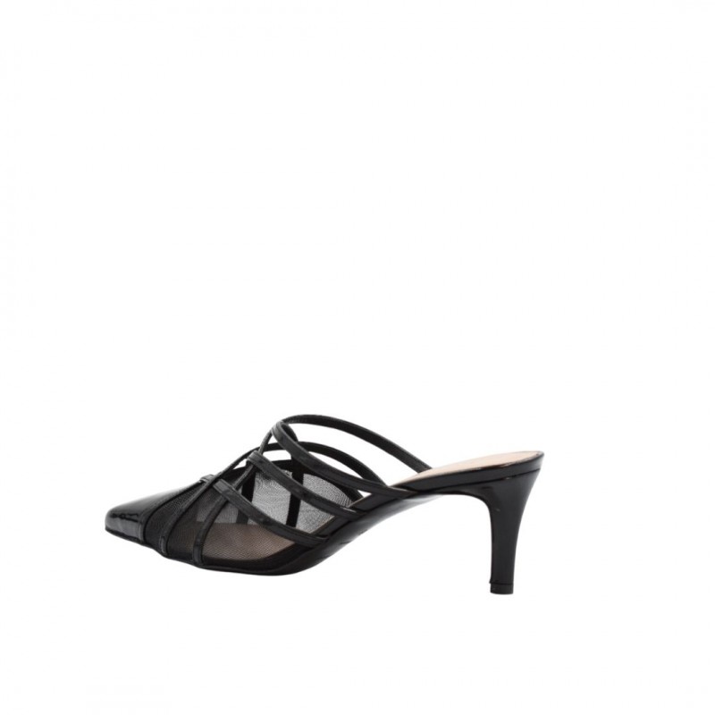 ΓΥΝΑΙΚΕΙΟ MULE ΜΑΥΡΟ KALOGIROY ΟΛΑΛΑ MESH PAT BLACK