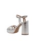 WOMEN'S SANDAL SILVER KALOGIROU SELLY18 MET ARGENTO