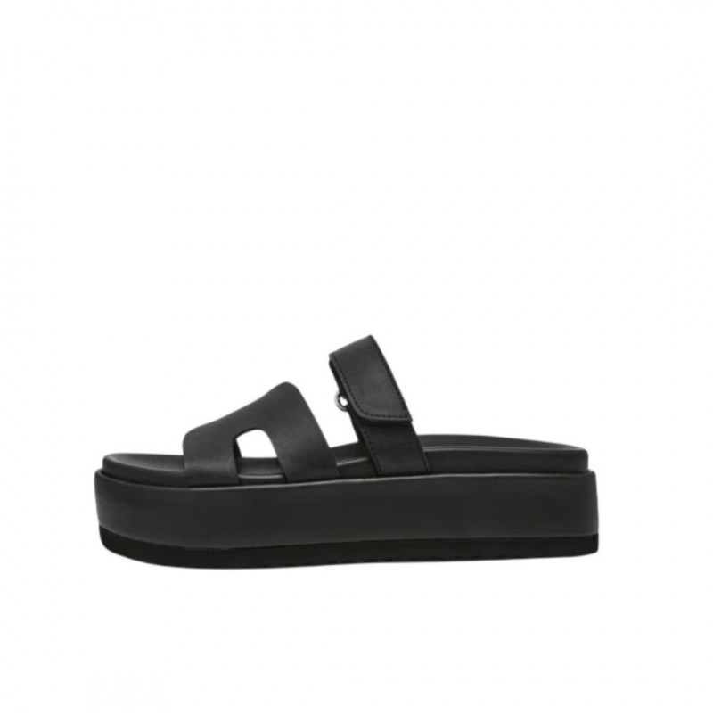 ΓΥΝΑΙΚΕΙΑ SLIPPERS ΜΑΥΡΟ STEVE MADDEN SM11003773-03001-05O BIGMISSILE BLK ACTION LEATHER