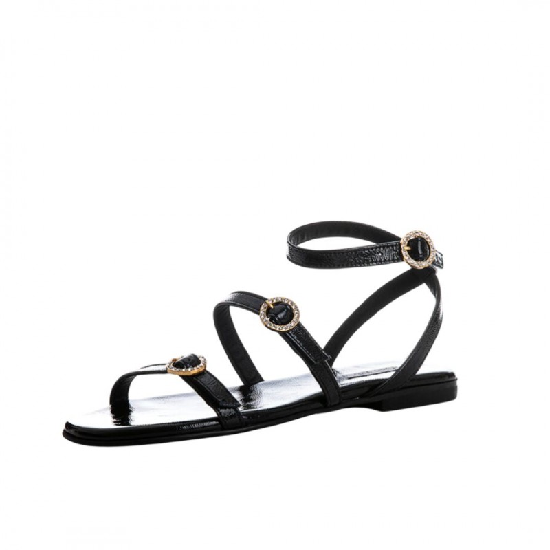 ΓΥΝΑΙΚΕΙΟ ΣΑΝΔΑΛΙ ΜΑΥΡΟ SOFIA MANTA 533 SHINY BLACK