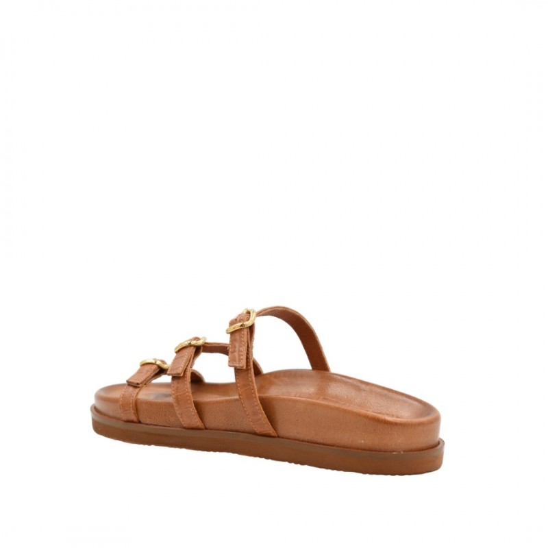 ΓΥΝΑΙΚΕΙΟ SLIPPER ΤΑΜΠΑ SOFIA MANTA 2033 TABAC