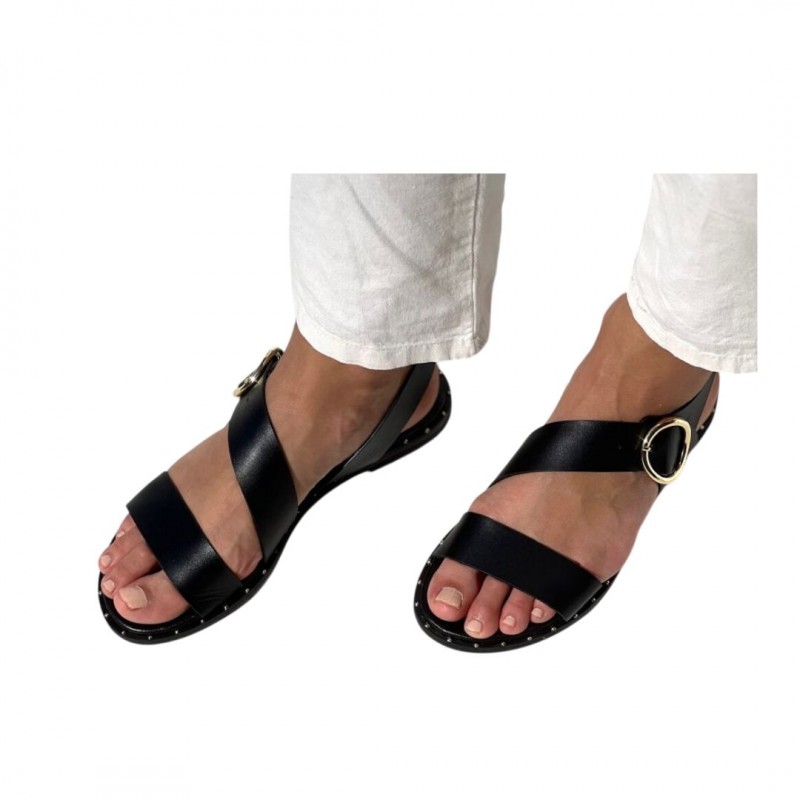 WOMEN'S SANDALS BLACK SOFIA MANTA 232 BLACK