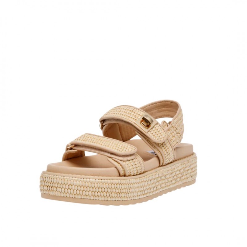 ΓΥΝΑΙΚΕΙΟ ΣΑΝΔΑΛΙ ΜΠΕΖ STEVE MADDEN SM11003034-02002-380 BIGMONA NAT RAFFIA