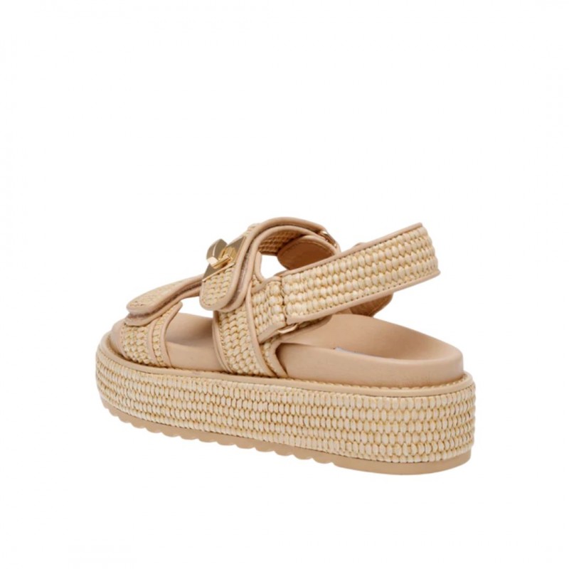 ΓΥΝΑΙΚΕΙΟ ΣΑΝΔΑΛΙ ΜΠΕΖ STEVE MADDEN SM11003034-02002-380 BIGMONA NAT RAFFIA