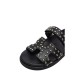 ΓΥΝΑΙΚΕΙΑ SLIPPERS ΜΑΥΡΟ STEVE MADDEN SM11003772-03001-032 BLACK WITH STUDS LEATHER