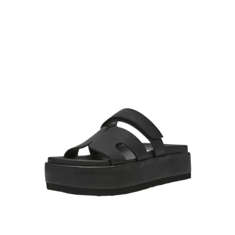 ΓΥΝΑΙΚΕΙΑ SLIPPERS ΜΑΥΡΟ STEVE MADDEN SM11003773-03001-05O BIGMISSILE BLK ACTION LEATHER