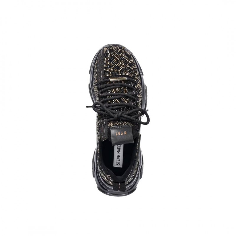 ΓΥΝΑΙΚΕΙΟ SNEAKER ΜΑΥΡΟ/ΧΡΥΣΟ STEVE MADDEN MAXILLA-S 11003512 363- BLK/GOLD 600001125