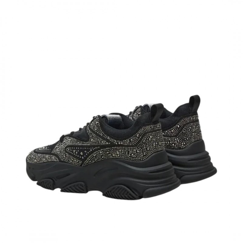 ΓΥΝΑΙΚΕΙΟ SNEAKER ΜΑΥΡΟ/ΑΣΗΜΙ STEVE MADDEN PRIVY SM19000082-04004-915