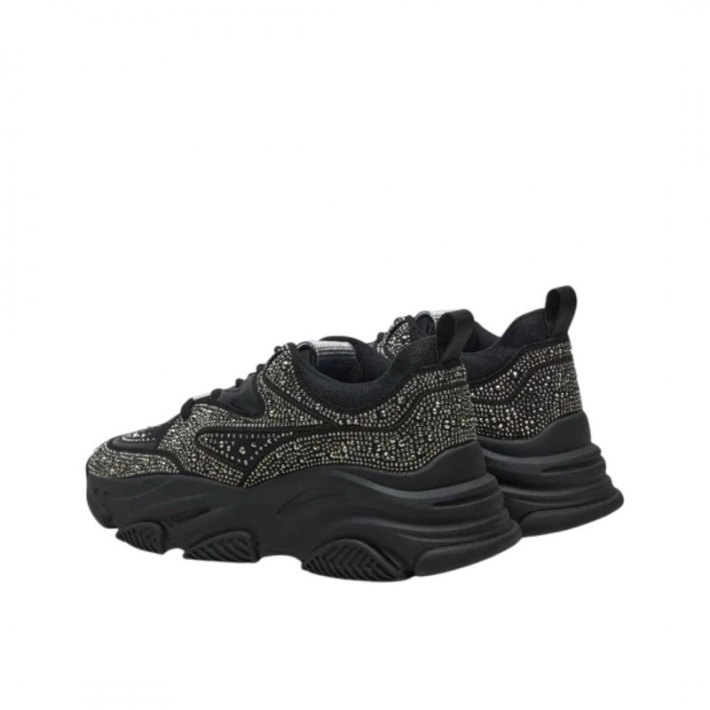 ΓΥΝΑΙΚΕΙΟ SNEAKER ΜΑΥΡΟ/ΑΣΗΜΙ STEVE MADDEN PRIVY SM19000082-04004-915