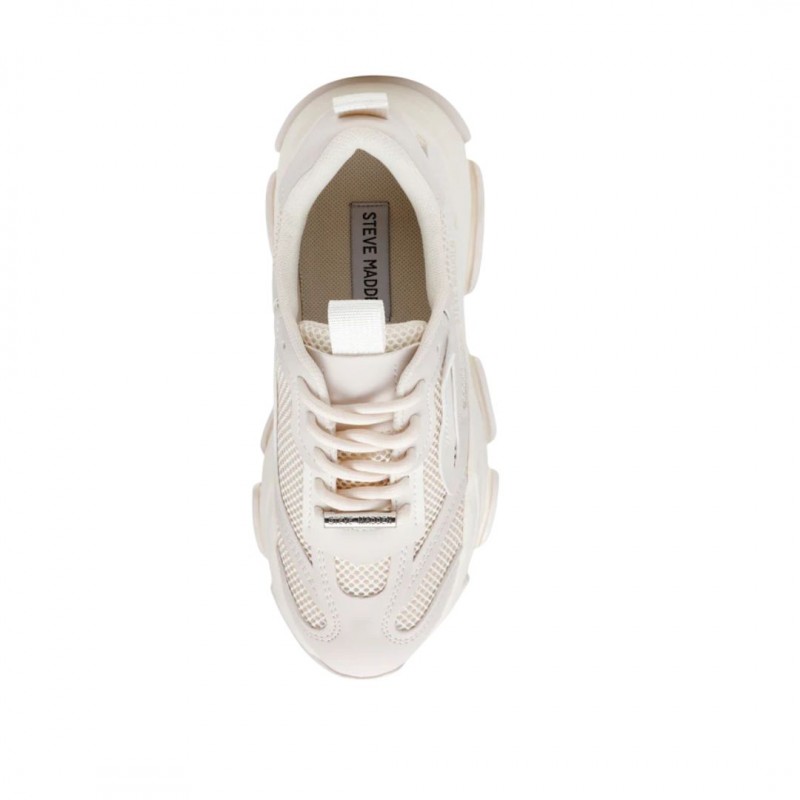 ΓΥΝΑΙΚΕΙΟ SNEAKER OFF WHITE STEVE MADDEN POSSESSION-E 11004652 SVC-SILVER COIN 600004455