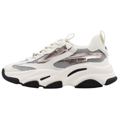 ΓΥΝΑΙΚΕΙΟ SNEAKER ΛΕΥΚΟ/ΧΡΥΣΟ STEVE MADDE POSSESION-E 11004652 WGB-WHT/GLD BLK 600002440