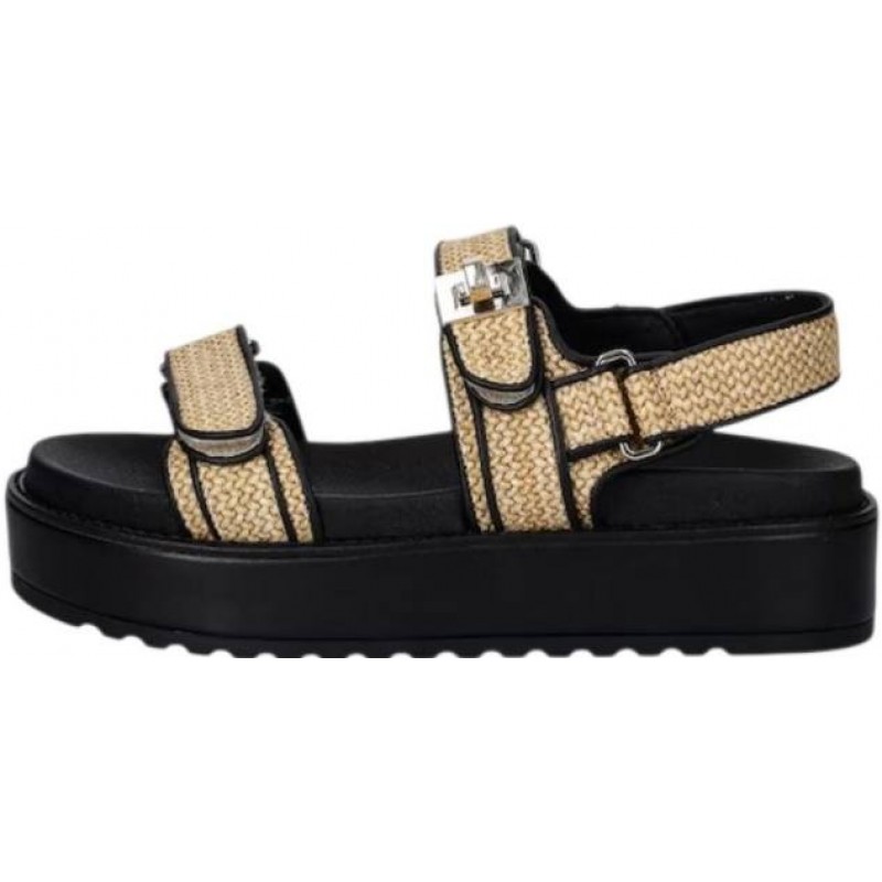 ΓΥΝΑΙΚΕΙΟ ΣΑΝΔΑΛΙ ΜΑΥΡΟ/ΜΠΕΖ STEVE MADDEN BIGMONA 11003458 932 BLACK/BEIGE 600004396