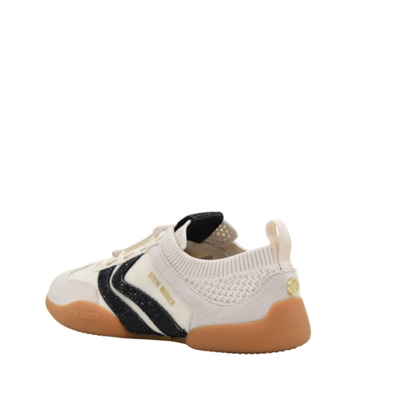 ΓΥΝΑΙΚΕΙΟ SNEAKER ΚΡΕΜ/ΜΑΥΡΟ STEVE MADDEN BISCOTTI-RE 11005248 C1K-CREAM/BLK 600004141