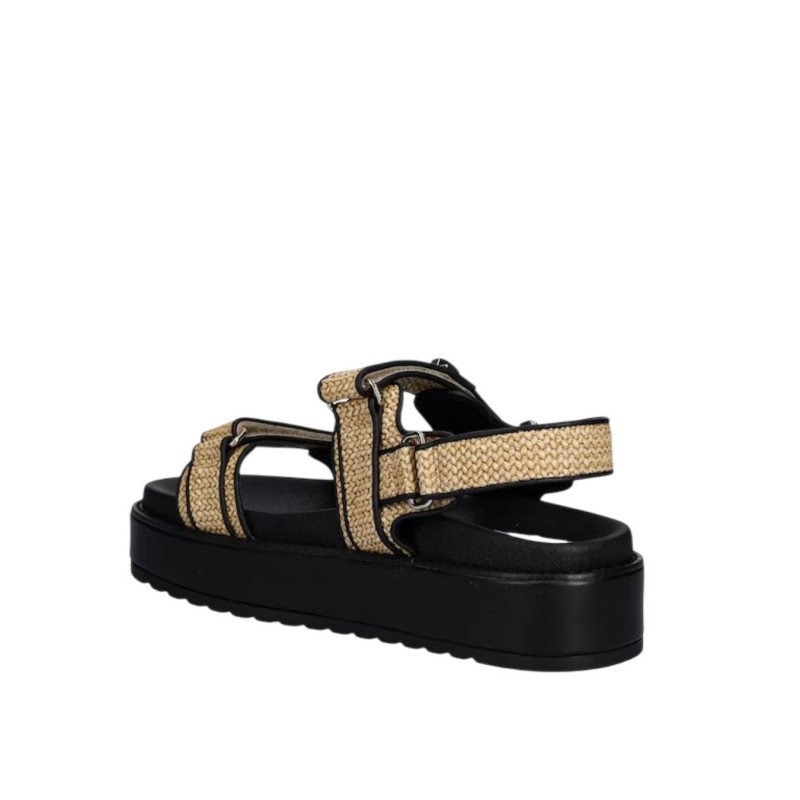 ΓΥΝΑΙΚΕΙΟ ΣΑΝΔΑΛΙ ΜΑΥΡΟ/ΜΠΕΖ STEVE MADDEN BIGMONA 11003458 932 BLACK/BEIGE 600004396
