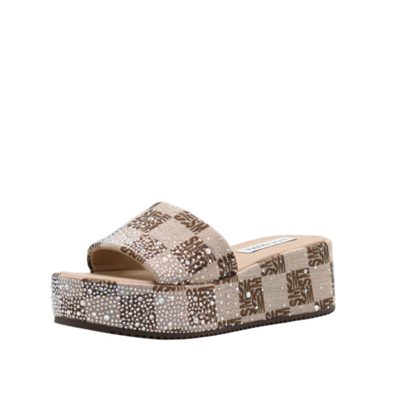 ΓΥΝΑΙΚΕΙΟ MULE ΜΠΕΖ/ΚΑΦΕ STEVE MADDEN DECOR-SM 11005264 003-BROWN 600003357