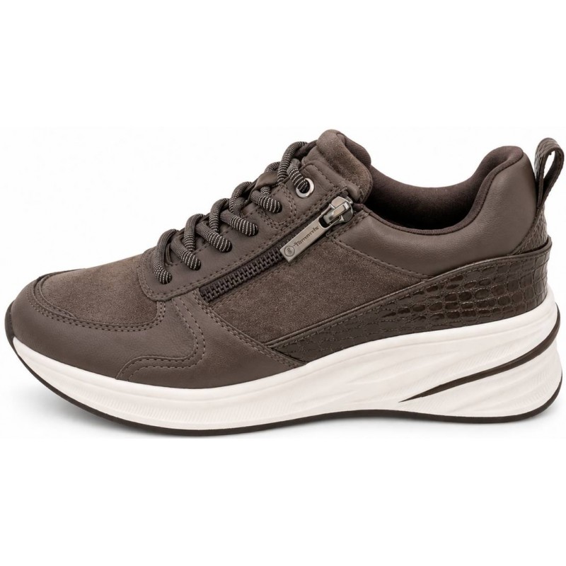 ΓΥΝΑΙΚΕΙΟ SNEAKER ΚΑΦΕ TAMARIS 1-23754-45 303 MOCCA COMB