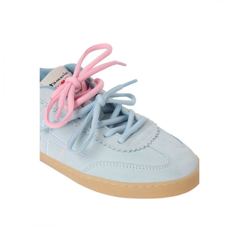 ΓΥΝΑΙΚΕΙΟ SNEAKER ΓΑΛΑΖΙΟ/ΡΟΖ TAMARIS 1-23609-46 880 LIGHT BLUE