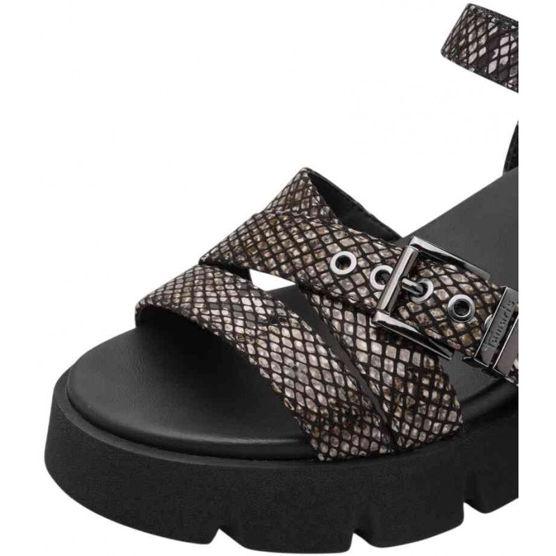 ΓΥΝΑΙΚΕΙΟ ΣΑΝΔΑΛΙ ΜΑΥΡΟ (SNAKE) TAMARIS 1-28511-46 073