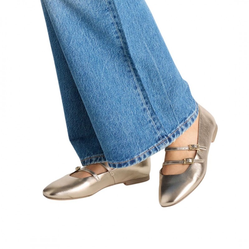 WOMEN'S BALLERINA GOLD TAMARIS 1-22142-44 900