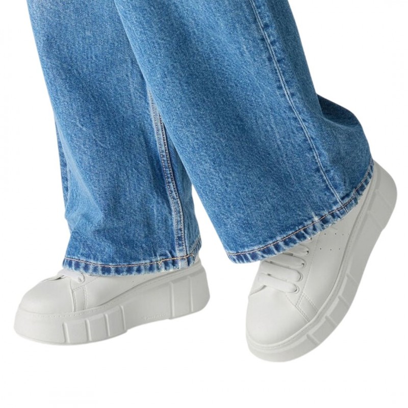 ΓΥΝΑΙΚΕΙΑ SNEAKERS ΛΕΥΚΟ/ΑΣΗΜΙ TAMARIS 1-23743-41 1A1 