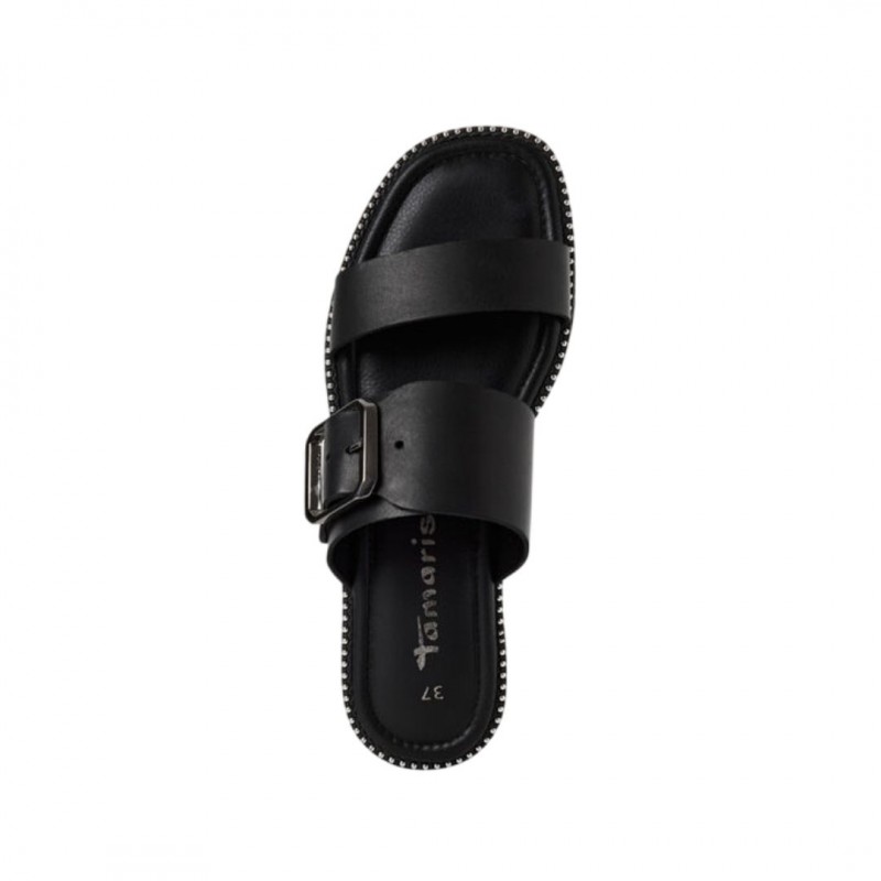 ΓΥΝΑΙΚΕΙΟ SLIPPERS ΜΑΥΡΟ TAMARIS 1-27128-44 001