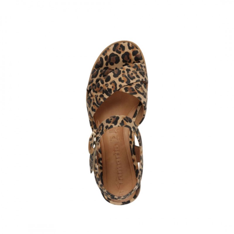 ΓΥΝΑΙΚΕΙΟ ΣΑΝΔΑΛΙ LEOPARD TAMARIS 1-28202-42 360