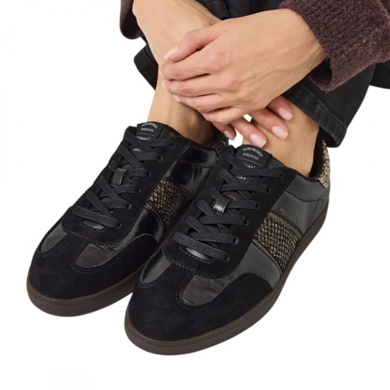ΓΥΝΑΙΚΕΙΟ SNEAKER ΜΑΥΡΟ TAMARIS 1-23624-43 081