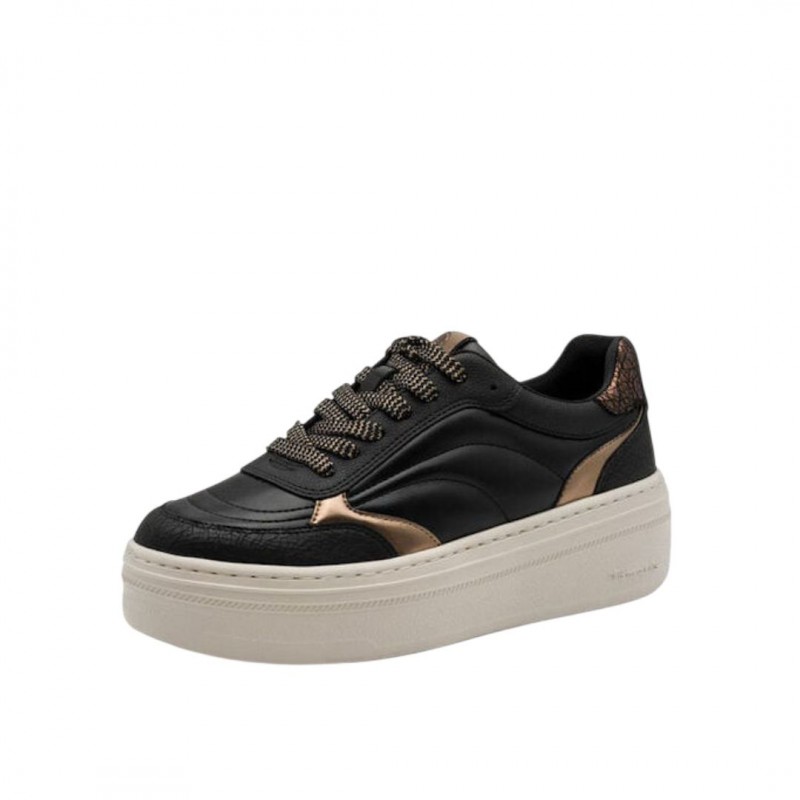 ΓΥΝΑΙΚΕΙΟ SNEAKER ΜΑΥΡΟ/BRONCE TAMARIS 1-23756-45 075