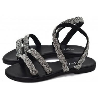 ΓΥΝΑΙΚΕΙΟ ΣΑΝΔΑΛΙ ΜΑΥΡΟ MOSAIC BRAIDS 