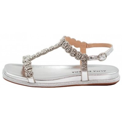 WOMEN'S SANDAL SILVER ALMA EN PENA V240841