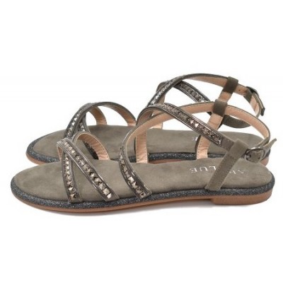 ΓΥΝΑΙΚΕΙΟ ΣΑΝΔΑΛΙ ΓΚΡΙ/ΑΣΗΜΙ  ALMA BLUE V19BL262 