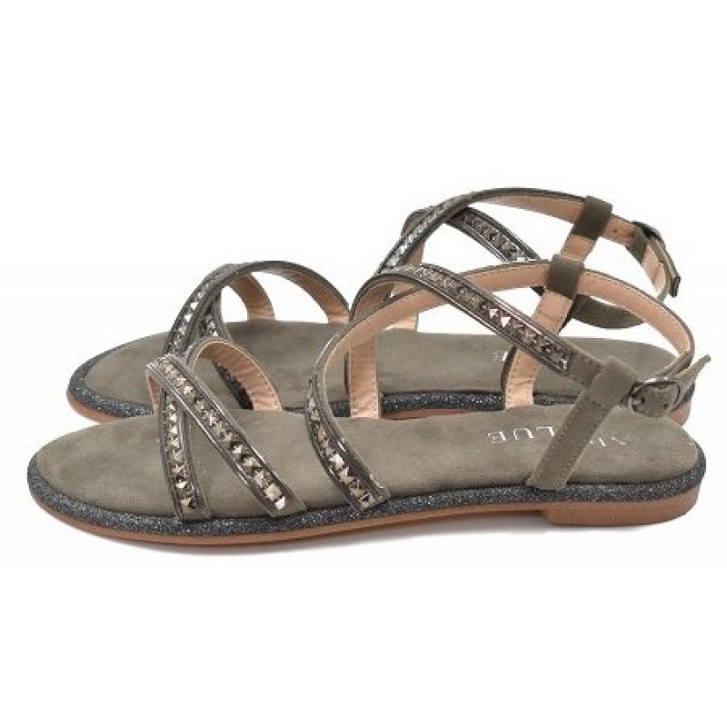 ΓΥΝΑΙΚΕΙΟ ΣΑΝΔΑΛΙ ΓΚΡΙ/ΑΣΗΜΙ  ALMA BLUE V19BL262 