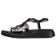 WOMEN'S SANDAL SBLACK WONDERS C-6542 NEGRO