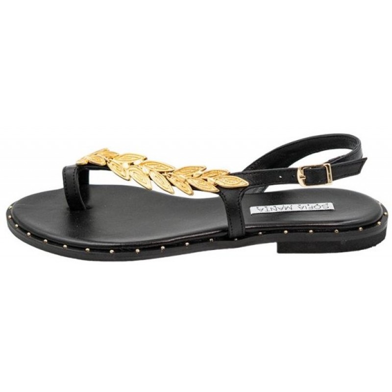 ΓΥΝΑΙΚΕΙΑ ΣΑΝΔΑΛΙΑ ΜΑΥΡΟ SOFIA MANTA 682