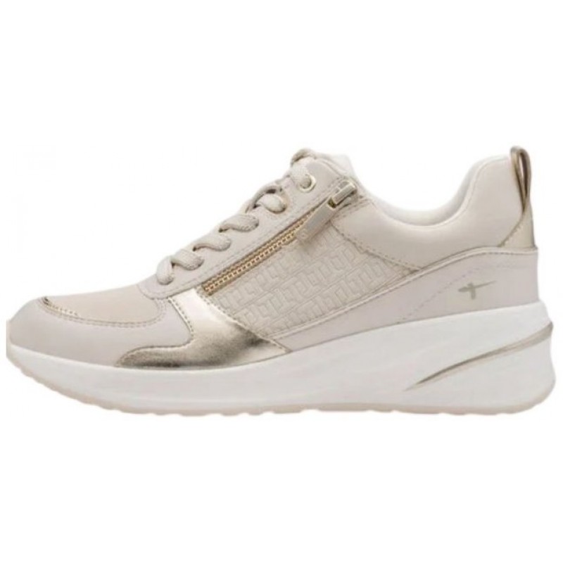 ΓΥΝΑΙΚΕΙΟ SNEAKER ΙΒΟΥΑΡ/ΧΡΥΣΟ TAMARIS 1-23754-45 485
